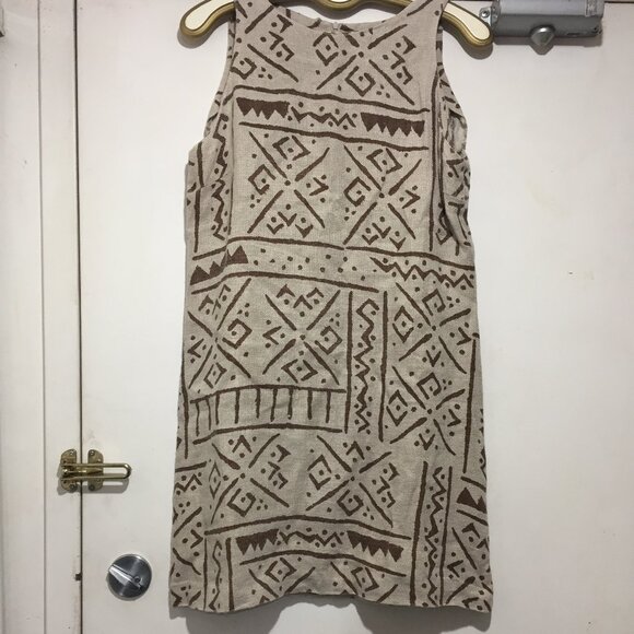 VINTAGE DIANNE B NEW YORK SLEEVELESS PRINT DRESSES SIZE 10 - Picture 2 of 6